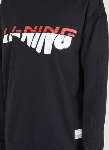 Li-Ning Logo Print Sweatshirt Black lin0246004