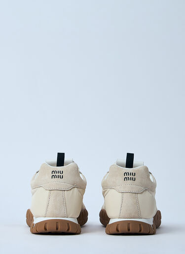 Miu Miu Logo Patch Sneakers White miu0260016