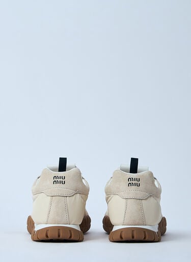 Logo Patch Sneakers Miu Miu Logo Patch Sneakers White miu0260016