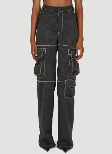 Moire Cargo Pants Marine Serre Moire Cargo Pants Black mrs0252015