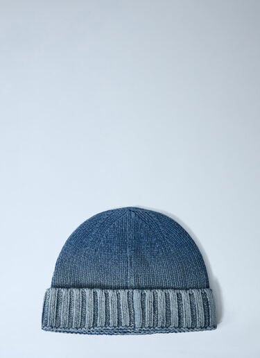 Stone Island Logo Patch Beanie Dark Blue sto0164028