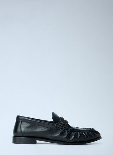 Saint Laurent Le Loafer Supple in Matte Leather Black sla0263040