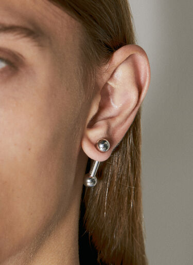 Balenciaga Sharp Bar Earring Silver bal0154044