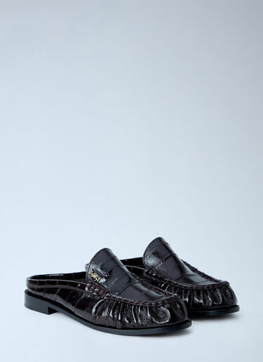 LN-CC® - Saint Laurent: Le Loafer Mules - Dark Brown Saint Laurent Le Loafer Mules Dark Brown sla0264025
