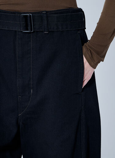 Lemaire Belted Twisted Pants Black lem0260009
