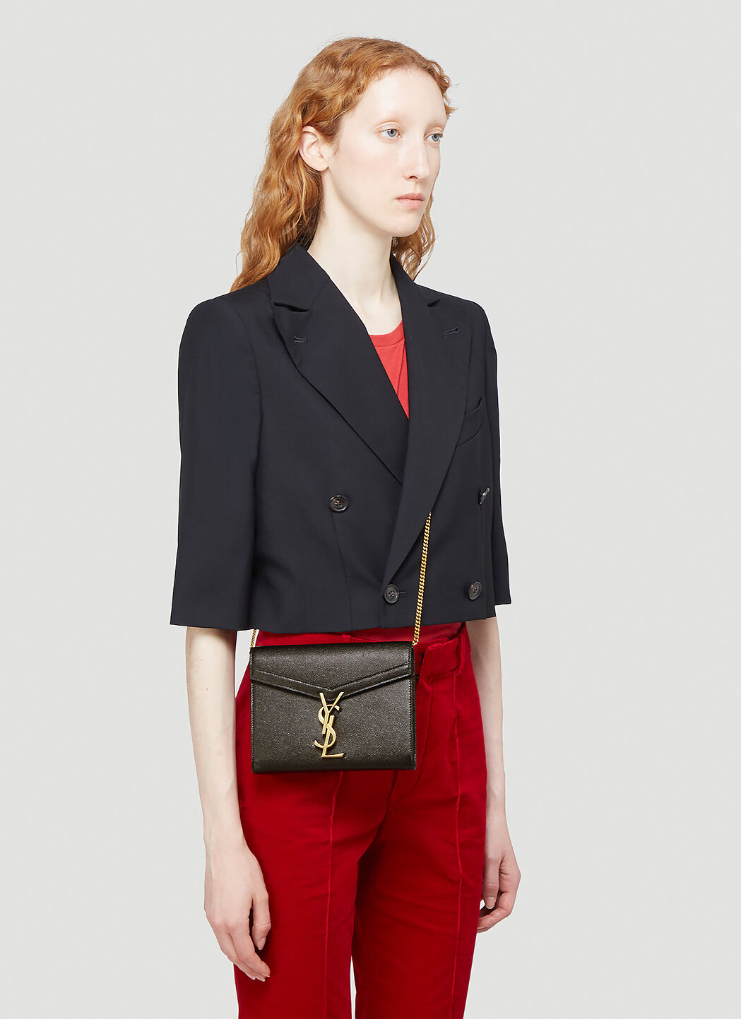 Saint Laurent Cassandra Wallet Shoulder Bag LN CC