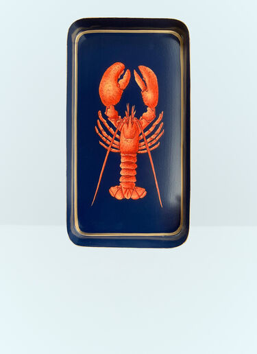 Les-Ottomans Lobster Iron Tray Blue wps0691532