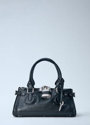 Chloé Paddington Full-Grain Leather Shoulder Bag Black chl0265047