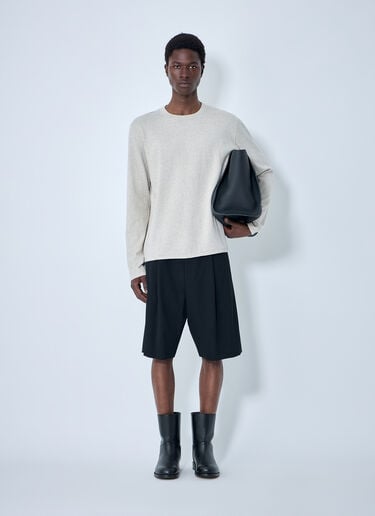 The Row Sayed Wool Shorts Black row0164003