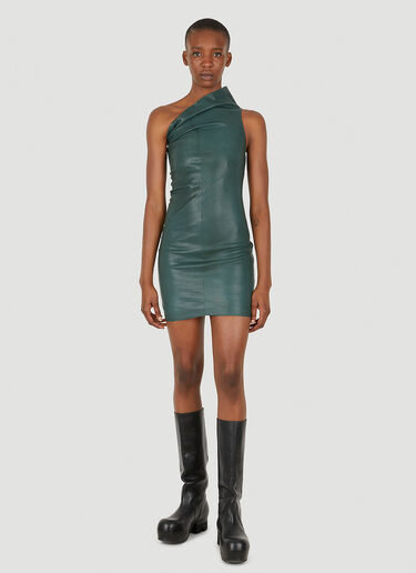 Rick Owens Athena Mini Dress Green ric0249006