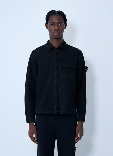 Logo Patch Shirt Stone Island Logo Patch Shirt Black sto0164041