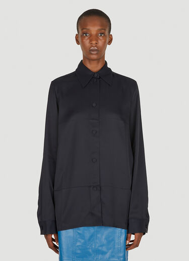 Jil Sander 哑光垂感衬衫 黑色 jil0249018