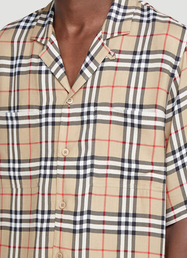Burberry Vintage Check Short-Sleeved Shirt Brown bur0140003