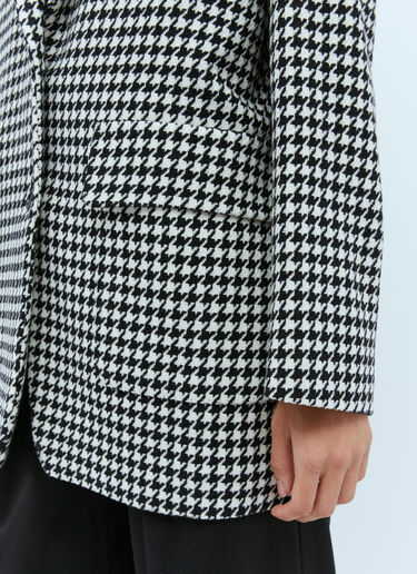 Max Mara Houndstooth Wool Blazer Black max0254064