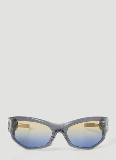 Moncler x Gentle Monster Swipe 1 Wraparound Sunglasses Grey mgm0350003