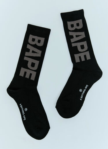 A BATHING APE® BAPE Socks Black aba0154019