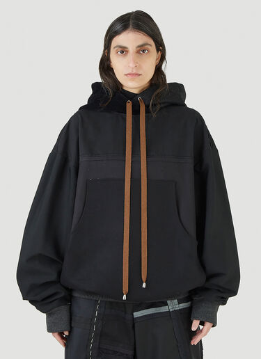 DRx FARMAxY FOR LN-CC Extended Drawstring Hooded Sweatshirt Black drx0344024