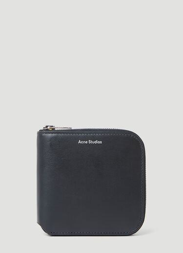 Acne Studios Foil Stamped Wallet Grey acn0152056