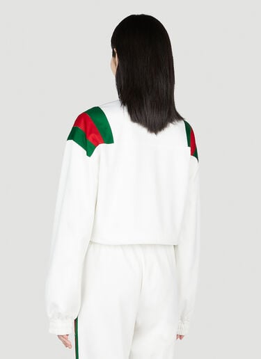 Gucci Embroidered Logo Sweatshirt White guc0253004