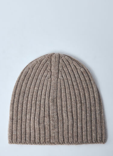Acne Studios Logo Motif Beanie Hat Grey acn0159030