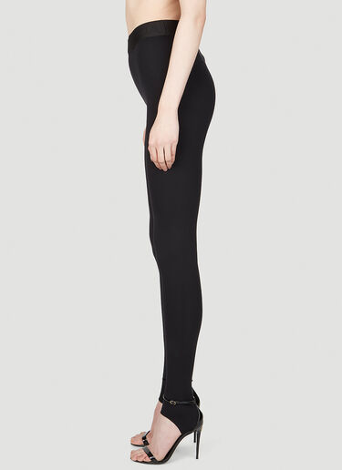 Dolce & Gabbana Logo Plaque Leggings Black dol0253012