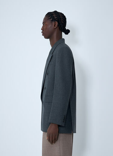 Double-Breasted Wool Blazer Saint Laurent Double-Breasted Wool Blazer Black sla0162007