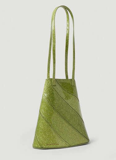 Kiko Kostadinov Twisted Shopper Shoulder Bag Green kko0250022