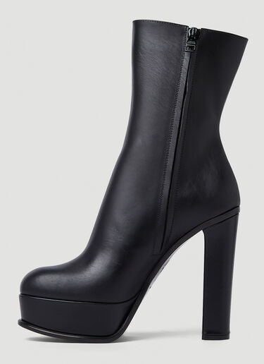 Alexander McQueen Platform Ankle Boots Black amq0249051