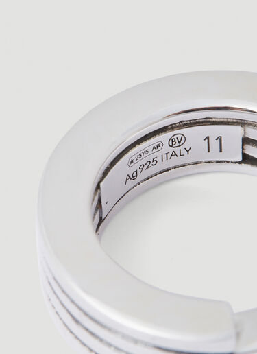 Bottega Veneta Layered Ring Silver bov0153060