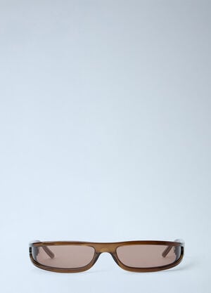 Rick Owens Fog Sunglasses Brown ric0165085