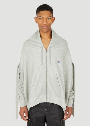Champion x Anrealage Asymmetric Hooded Sweatshirt Grey chn0151003