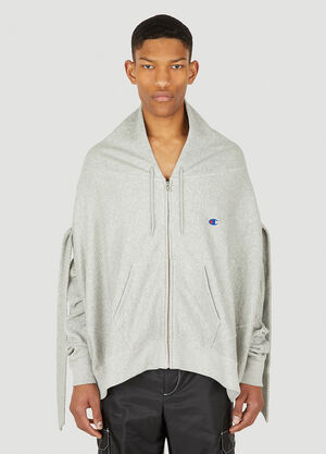 Champion x Anrealage Asymmetric Hooded Sweatshirt Grey chn0151001