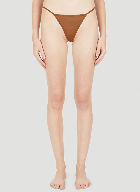 Guess USA Logo Plaque Thong Black gue0254006