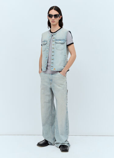 Courrèges Sailor Baggy Jeans Blue cou0156004