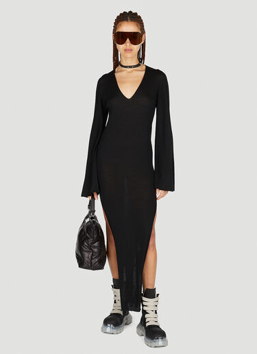 Rick Owens Toga Knit Dress Black ric0251037