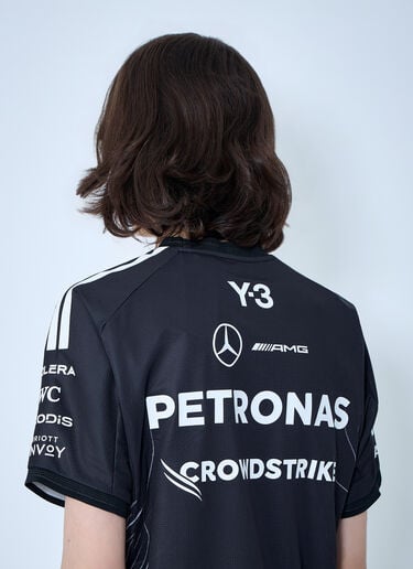 Y-3 MERCEDES Graphic Print Logo T-Shirt Black yyy0364073