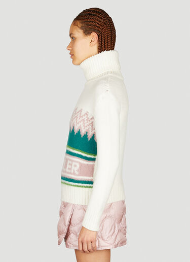 Moncler 徽标提花Polo领针织衫 白色 mon0254047