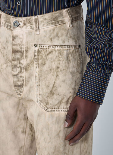 Vivienne Westwood Wide-Leg Denim Jeans Beige vvw0164011