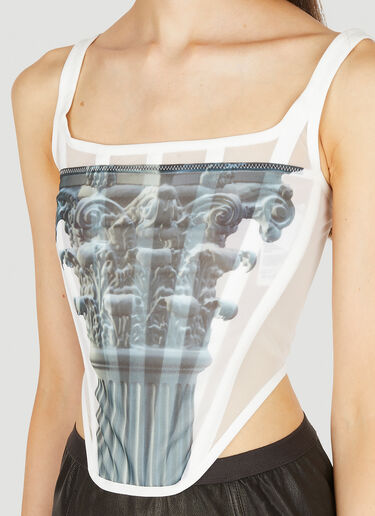 Column Corset Top Dion Lee Column Corset Top White dle0249003