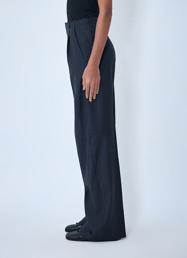 MM6 Maison Margiela Wide-Leg Tailored Pants Black mmm0264009