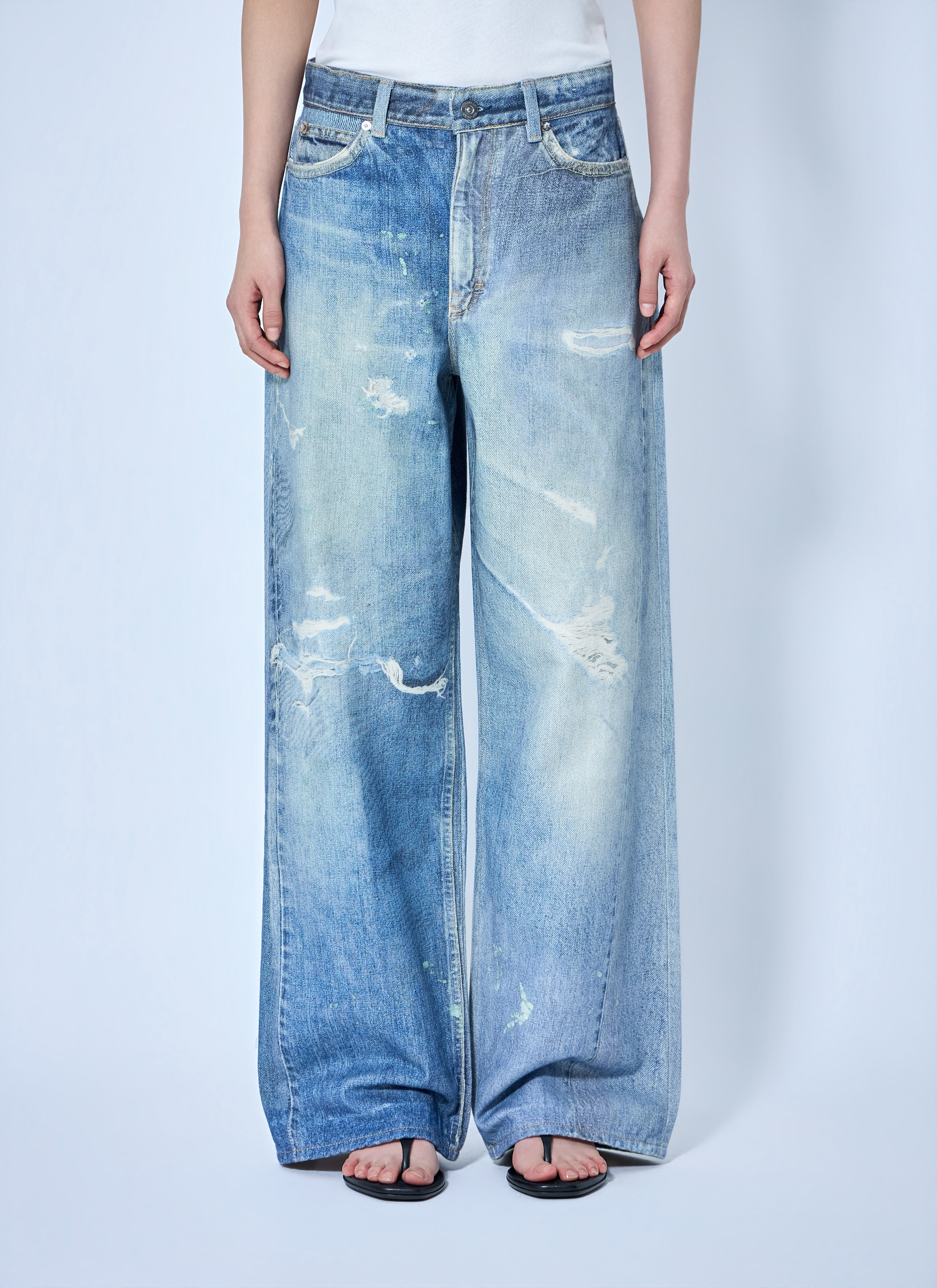 Our Legacy Women's' Full Cut Digital Print Jeans in Blue | LN-CC®