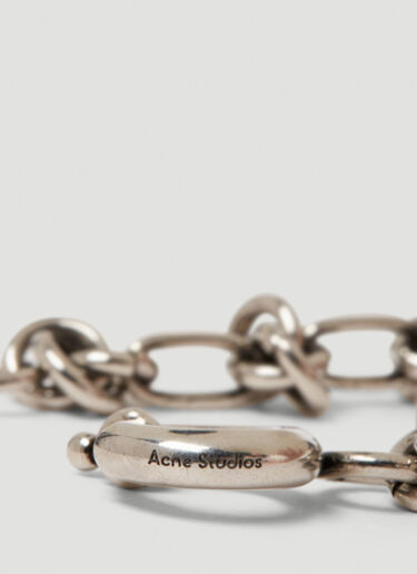 Acne Studios Beaded Charms Bracelet Silver acn0150063