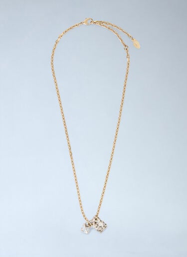 Off-White Arrow And Ring Necklace Gold ofw0160083