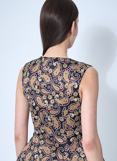 JW Anderson Printed Tea Dress Brown jwa0260004