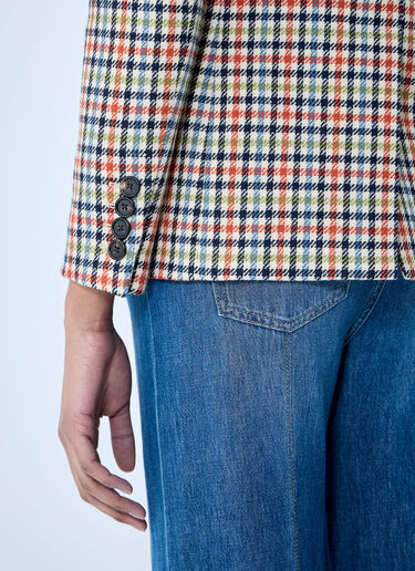 Chloé Tailored Check Wool Blazer Blue chl0259006