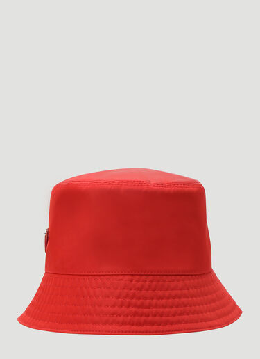 Prada Nylon Bucket Hat Red pra0143049