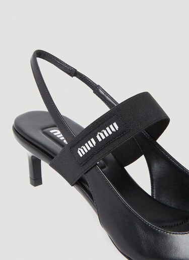 Miu Miu Slingback Kitten Heels Black miu0252071
