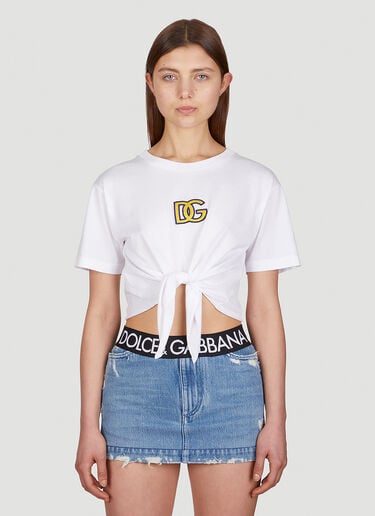 Capri Knot T-Shirt Dolce & Gabbana Capri Knot T-Shirt White dol0249028
