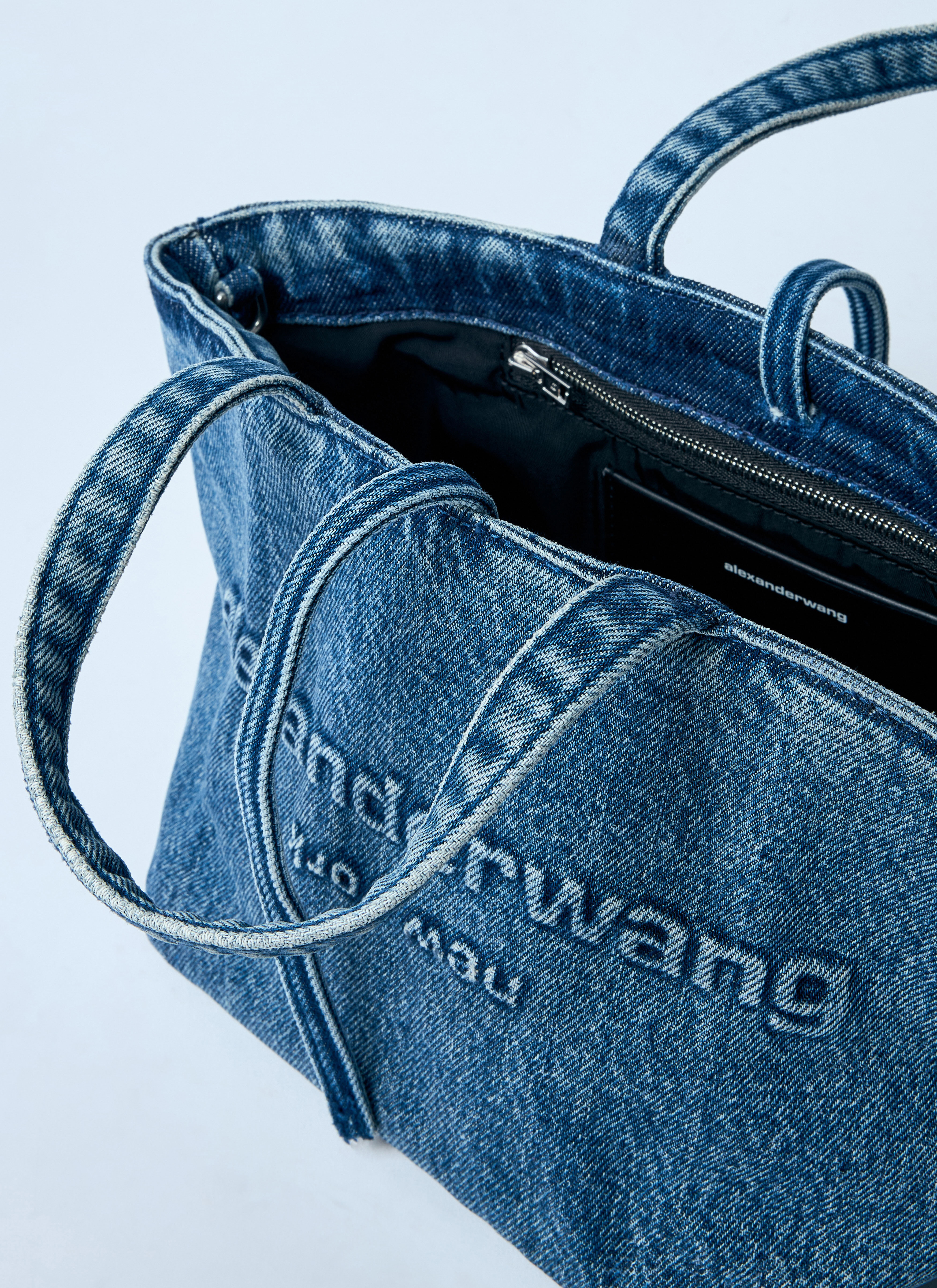 alexanderwang バック Alexander Wang Women's' Small Denim Punch Tote Bag in Blue | LN-CC®