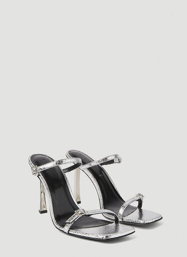 Flick Flagstone High Heel Sandals BY FAR Flick Flagstone High Heel Sandals Silver byf0251025